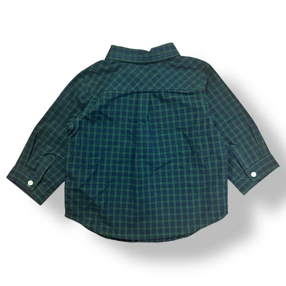 Ralph Lauren | Infant Black Watch Plaid Button Down (9 mos)